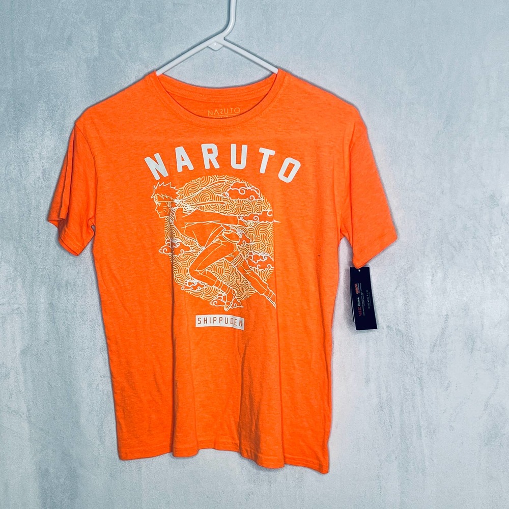 Naruto Bright Orange Graphic Tee Shirt New S